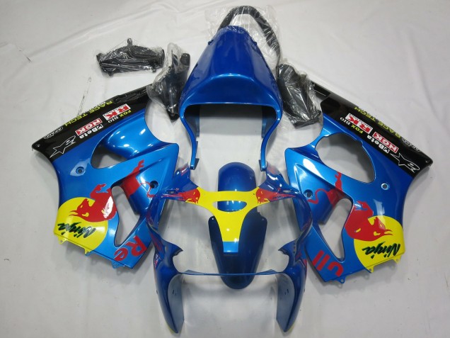 Rot Bull 2000-2002 ZX6R Motorrad Verkleidung