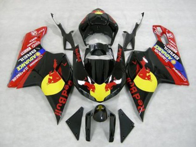 Rot Bull 2007-2014 Ducati 848 1098 1198 Motorrad Verkleidung