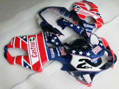 Rot Castrol 1999-2000 CBR600 F4 Motorrad Verkleidung