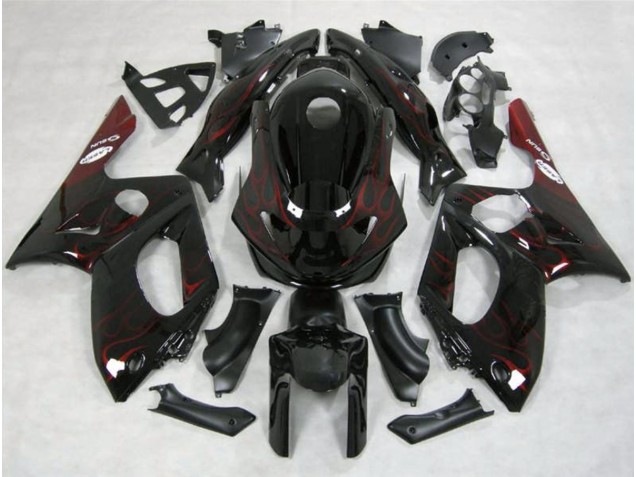 Rot Flamme 1998-2007 YZF600 Motorrad Verkleidung