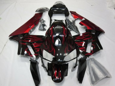 Rot Flamme 2003-2004 CBR600RR Motorrad Verkleidung