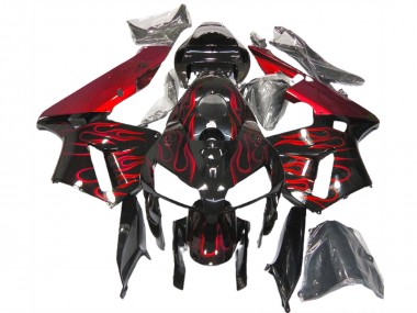 Rot Flamme 2005-2006 CBR600RR Motorrad Verkleidung