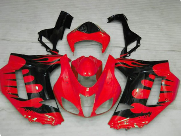 Rot Flamme 2007-2008 ZX6R Motorrad Verkleidung