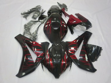 Rot Flamme 2008-2011 CBR1000RR Motorrad Verkleidung