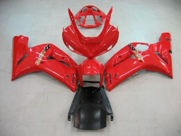 Rot Glänzend 2003-2004 ZX6R Motorrad Verkleidung
