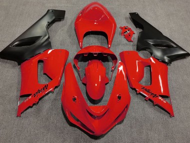 Rot Glänzend 2005-2006 ZX6R Motorrad Verkleidung