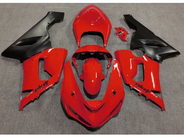 Rot Glänzend 2005-2006 ZX6R Motorrad Verkleidung