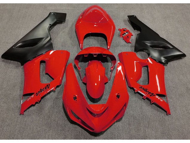 Rot Glänzend 2005-2006 ZX6R Motorrad Verkleidung