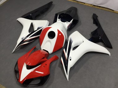 Rot Glänzend & Weiß 2006-2007 CBR1000RR Motorrad Verkleidung