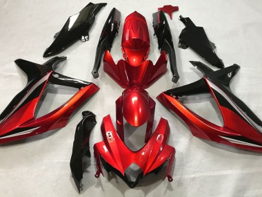 Rot Glänzend 2008-2010 GSXR 600-750 Motorrad Verkleidung