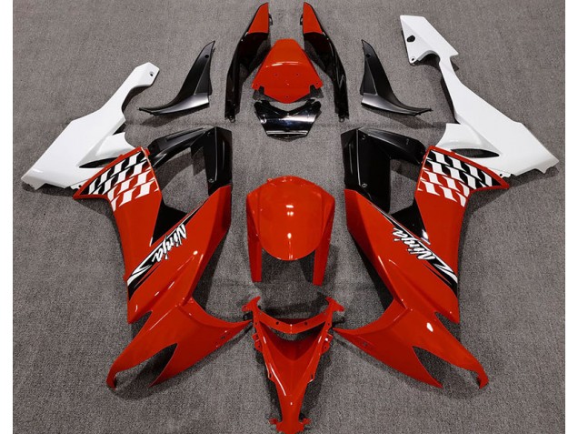 Rot Glänzend & Weiß 2008-2010 ZX10R Motorrad Verkleidung
