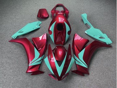 Rot Glänzend & Blaugrün 2012-2016 CBR1000RR Motorrad Verkleidung