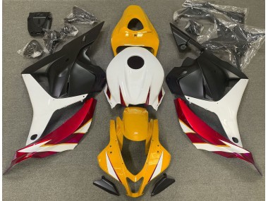 Rot Glänzend Weiß & Gelb 2009-2012 CBR600RR Motorrad Verkleidung