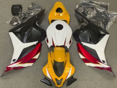 Rot Glänzend Weiß & Gelb 2009-2012 CBR600RR Motorrad Verkleidung