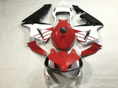 Rot Glänzend / Matt Weiß 2003-2004 CBR600RR Motorrad Verkleidung
