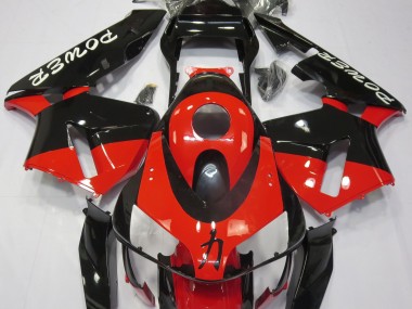 Rot Glänzend Power-Design 2003-2004 CBR600RR Motorrad Verkleidung