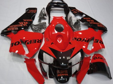 Rot Glänzend Repsol 2003-2004 CBR600RR Motorrad Verkleidung