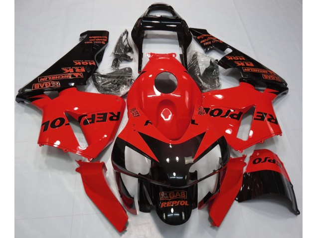 Rot Glänzend Repsol 2003-2004 CBR600RR Motorrad Verkleidung
