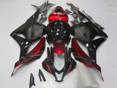 Rot Glänzend & Schwarz 2009-2012 CBR600RR Motorrad Verkleidung