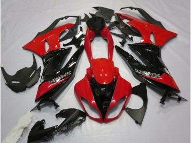 Rot Glänzend & Schwarz 2009-2012 ZX6R Motorrad Verkleidung