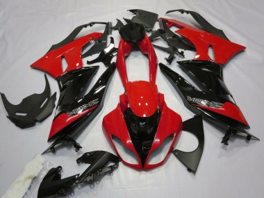 Rot Glänzend & Schwarz 2009-2012 ZX6R Motorrad Verkleidung
