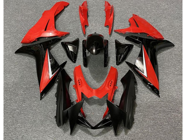 Rot Glänzend & Schwarz 2011-2024 GSXR 600-750 Motorrad Verkleidung Rot Glänzend & Schwarz 2011-2024 GSXR 600-750 Motorrad Verkleidung
