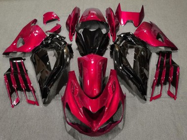 Rot Glänzend & Schwarz 2012-2021 ZX14R Motorrad Verkleidung