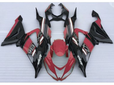 Rot Glänzend & Schwarz 2013-2018 ZX6R Motorrad Verkleidung