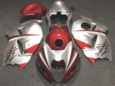 Rot Glänzend & Silber 1997-2007 GSXR 1300 Motorrad Verkleidung