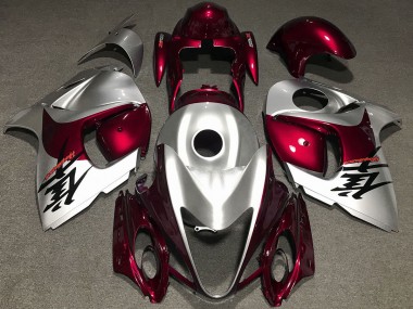 Rot Glänzend & Silber 2008-2020 GSXR 1300 Motorrad Verkleidung