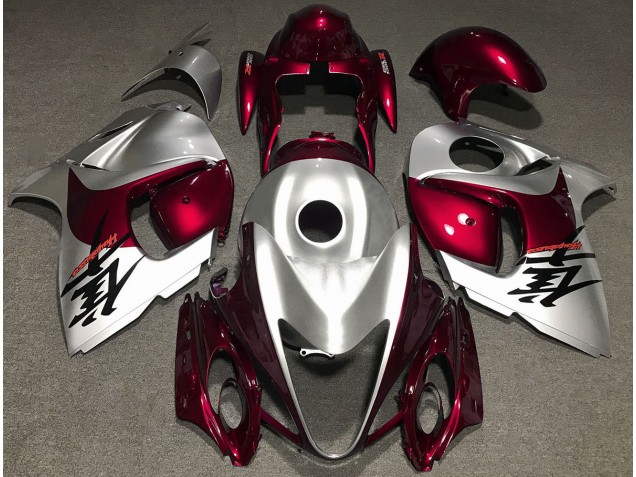 Rot Glänzend & Silber 2008-2020 GSXR 1300 Motorrad Verkleidung