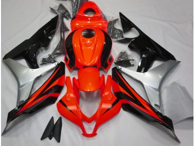Rot Glänzend Silber & Schwarz 2007-2008 CBR600RR Motorrad Verkleidung