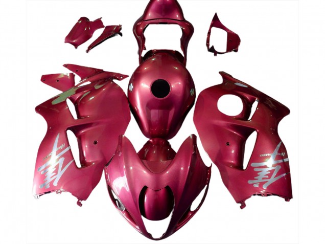 Rot Glänzend & Silbernes Logo 1997-2007 GSXR 1300 Motorrad Verkleidung