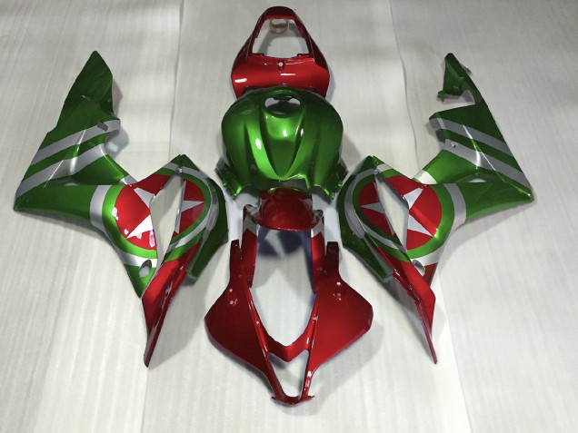 Rot & Grün Captain America 2007-2008 CBR600RR Motorrad Verkleidung