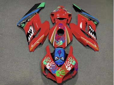 Rot Hai 2004-2005 CBR1000RR Motorrad Verkleidung