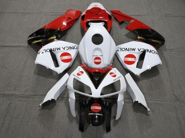 Rot Konica Minolta 2005-2006 CBR600RR Motorrad Verkleidung
