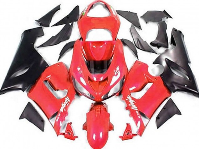 Rot & Matt Schwarz 2005-2006 ZX6R Motorrad Verkleidung
