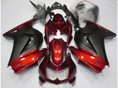 Rot & Matt Schwarz 2008-2012 Ninja 250 Motorrad Verkleidung