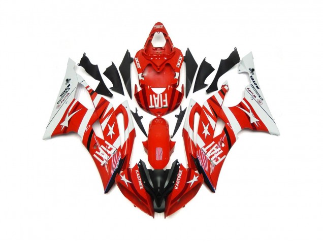 Rot & Weiß Mit Sternen 2008-2016 R6 Motorrad Verkleidung