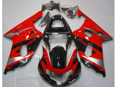 Rot OEM-Stil 2001-2003 GSXR 600-750 Motorrad Verkleidung