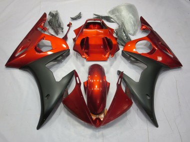 Rot / Orange Matt 2003-2004 R6 Motorrad Verkleidung