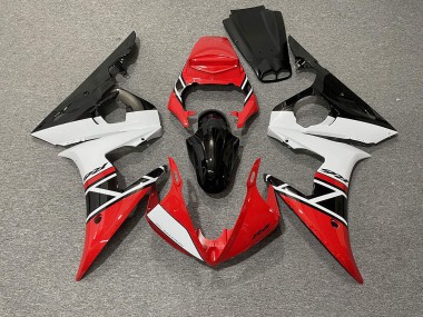 Rot Weiß & Schwarz 2003-2004 R6 Motorrad Verkleidung