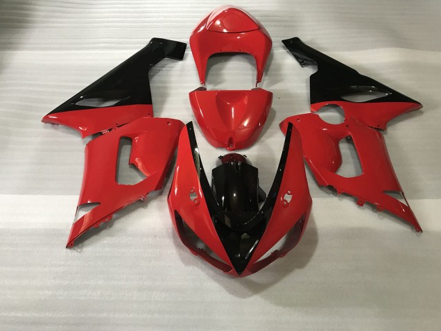 Rot & Schwarz 2005-2006 ZX6R Motorrad Verkleidung