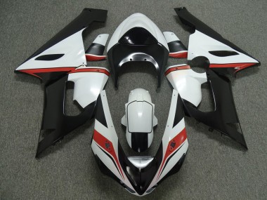 Rot Weiß & Schwarz 2005-2006 ZX6R Motorrad Verkleidung