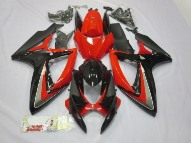 Rot & Schwarz 2006-2007 GSXR 600-750 Motorrad Verkleidung