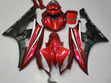 Rot Schwarz & Weiß 2006-2007 R6 Motorrad Verkleidung