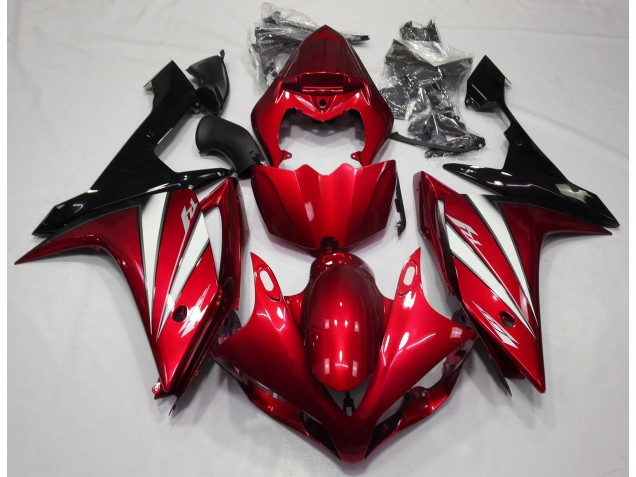 Rot Weiß & Schwarz 2007-2008 R1 Motorrad Verkleidung