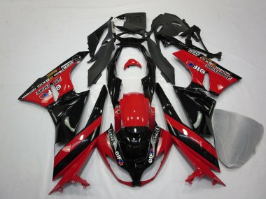 Rot Schwarz 2009-2012 ZX6R Motorrad Verkleidung