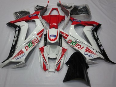 Rot Weiß Schwarz 2011-2015 ZX10R Motorrad Verkleidung