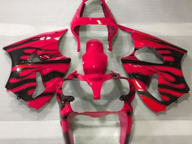 Rot & Schwarz Flamme 2000-2002 ZX6R Motorrad Verkleidung